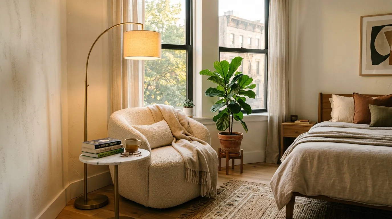 small apartment bedroom ideas for couples Romantic Reading Corner
