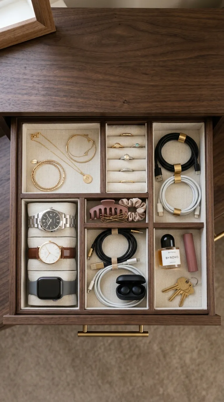 small bedroom storage ideas Hidden Drawer Organizers