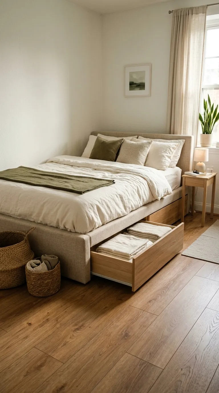 small bedroom storage ideas Under-Bed Drawers
