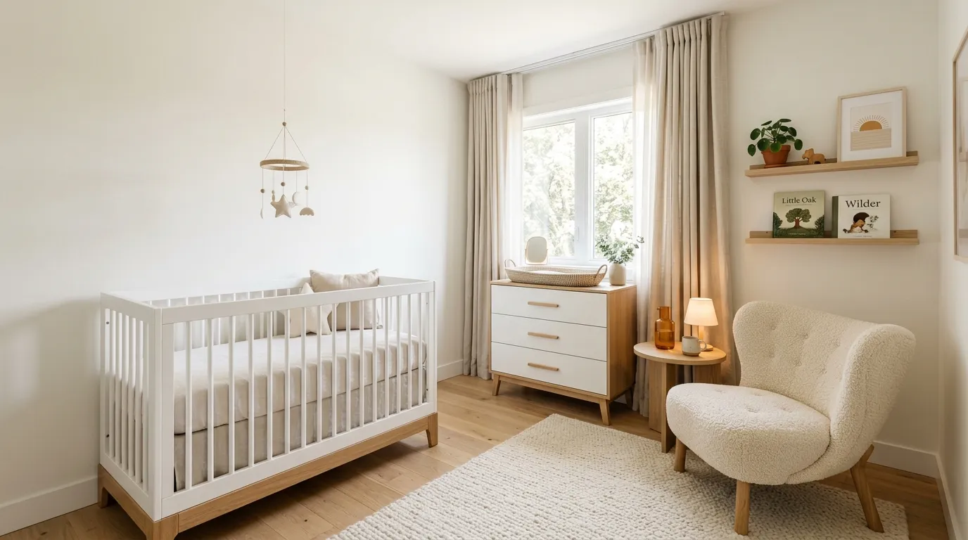 small nursery decor ideas Soft Neutral Palette