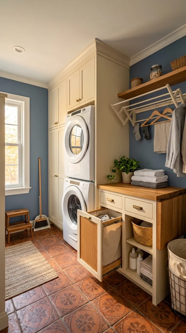 stackable washer dryer laundry room ideas Make Every Inch Count