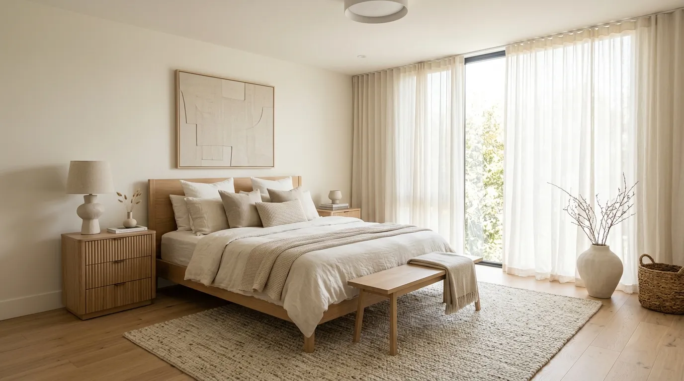 vintage bedroom decor aesthetic Soft Neutral Layers