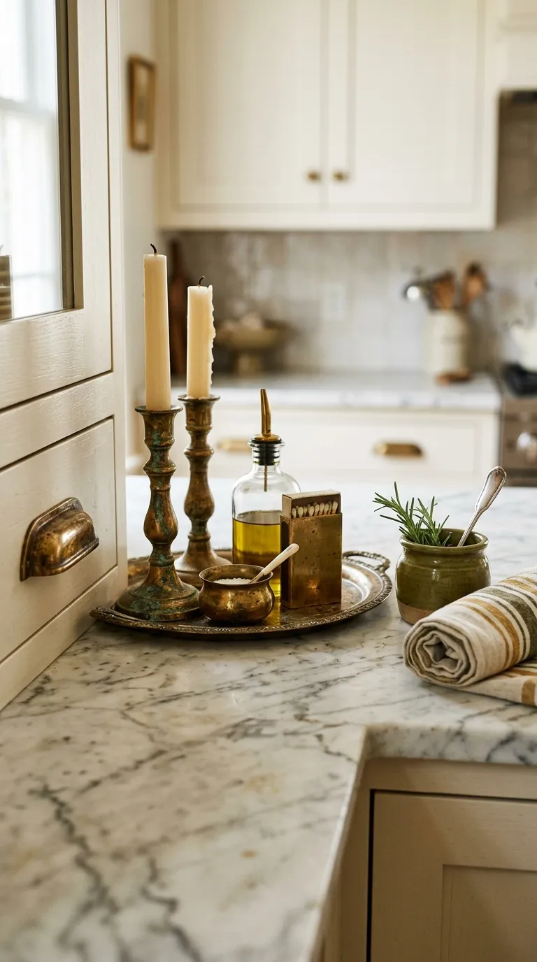 vintage decor on a budget Aged Brass Details