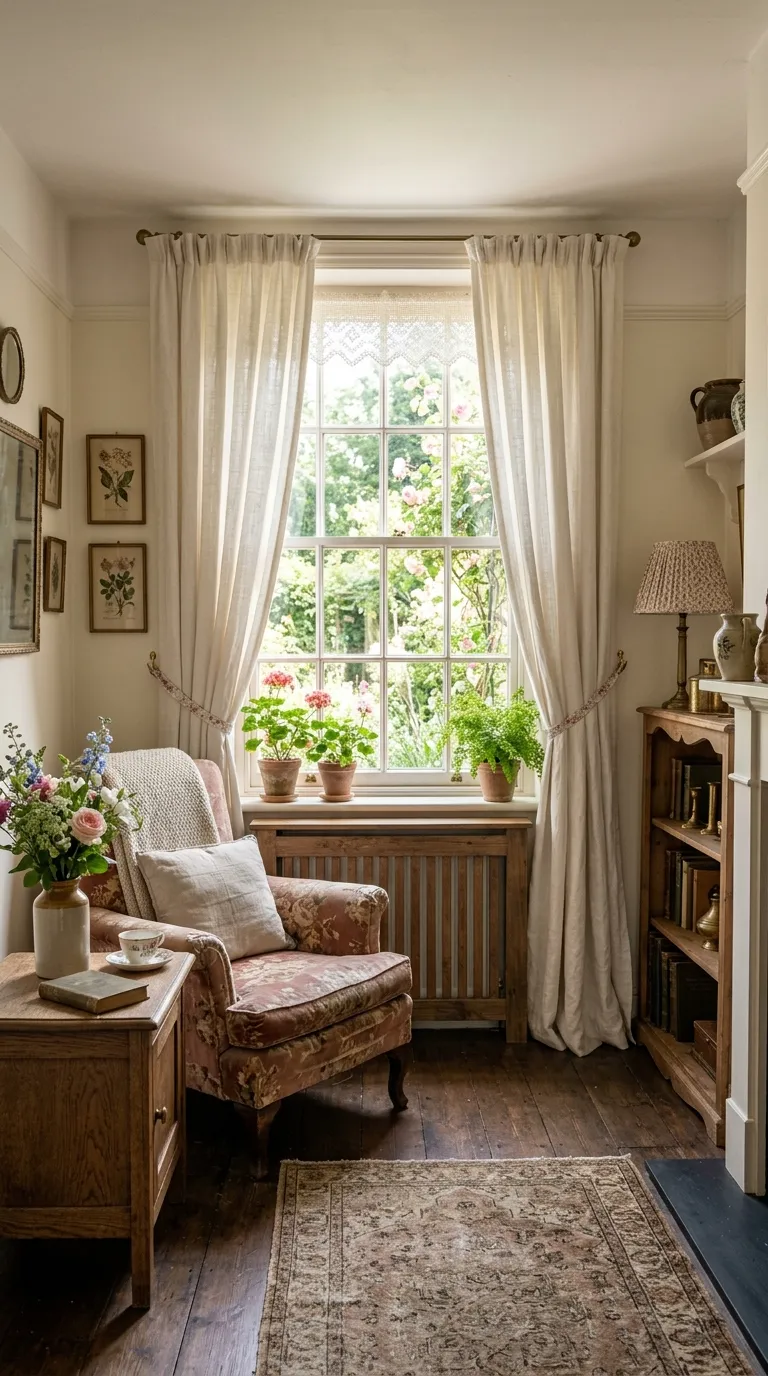 vintage decor on a budget Classic Curtain Details