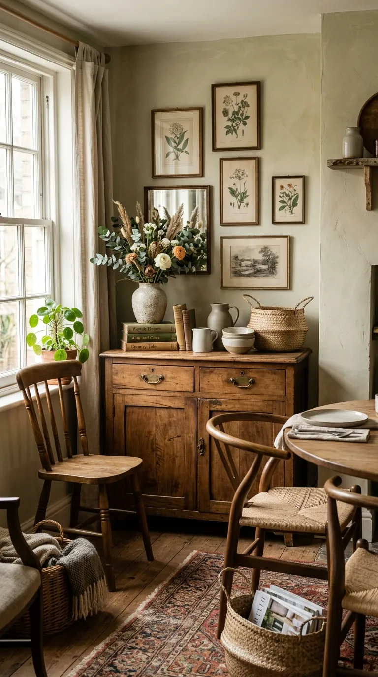 vintage decor on a budget Thrifted Wood Accents