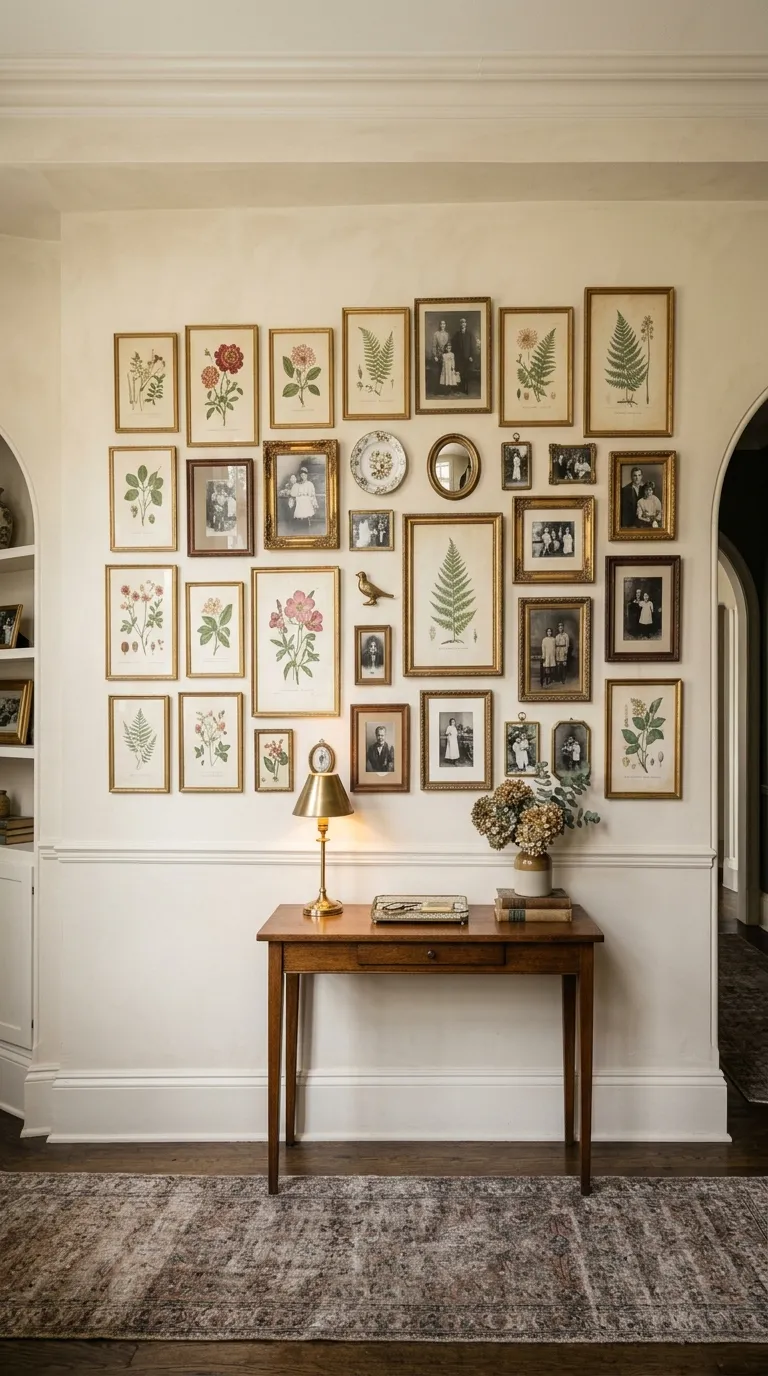 vintage decor on a budget Vintage Gallery Walls