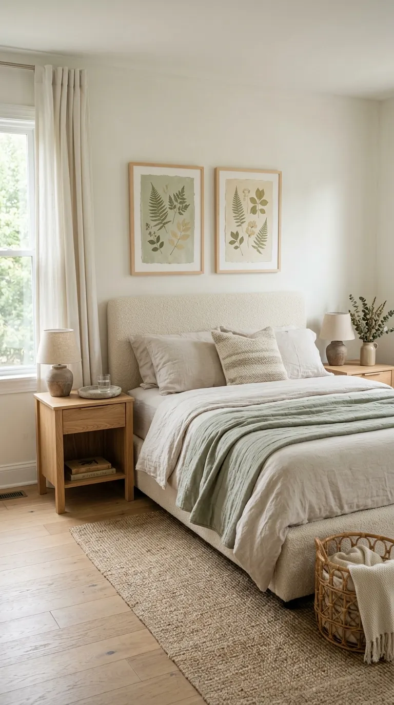 wall art ideas bedroom Botanical Print Pair