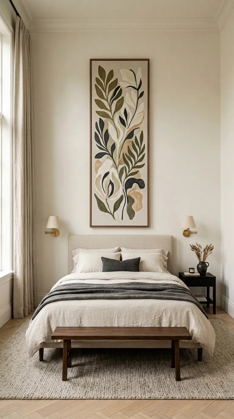 wall art ideas bedroom Ceiling-High Art Display