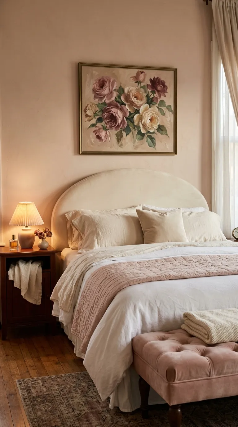 wall art ideas bedroom Romantic Rose Artwork