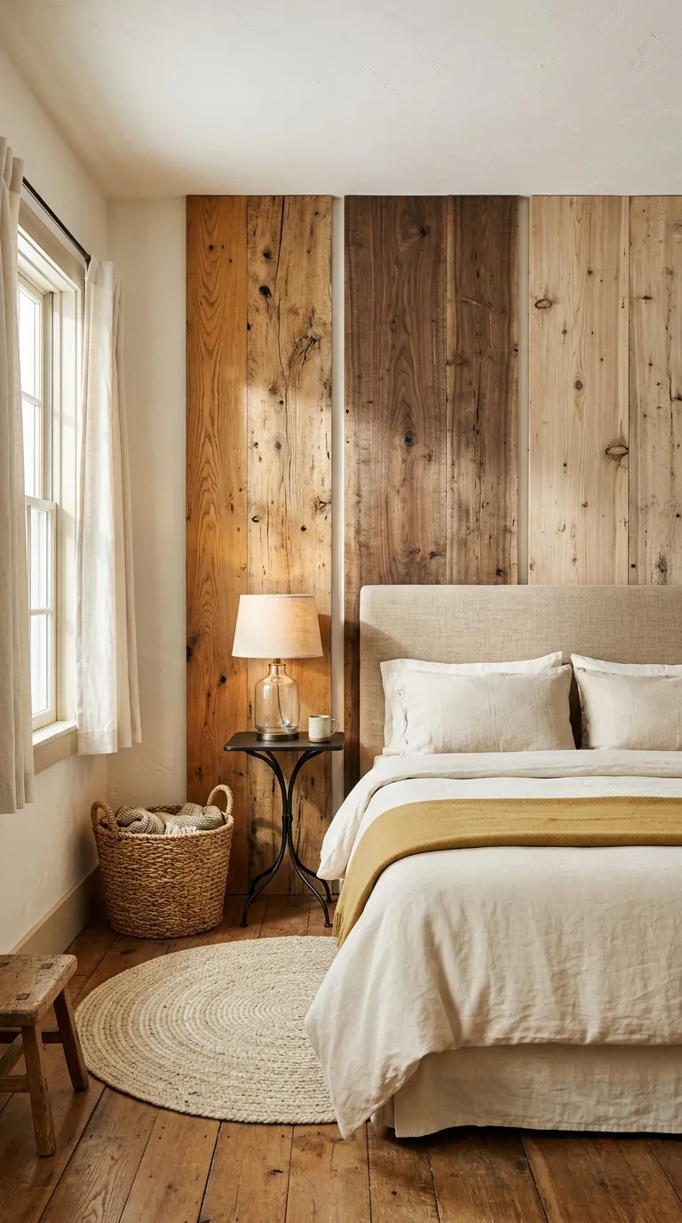 wall art ideas bedroom Rustic Wood Panels