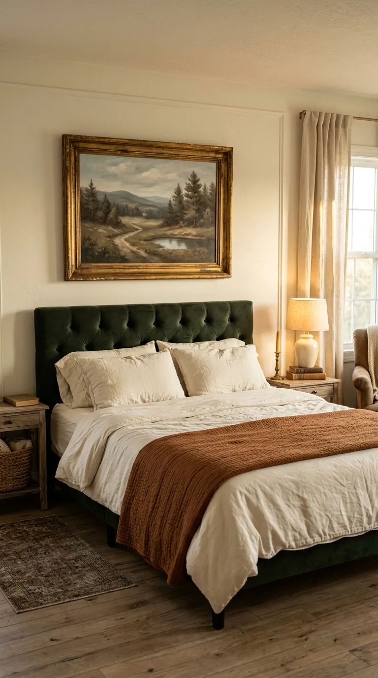 wall art ideas bedroom Vintage Landscape Frame