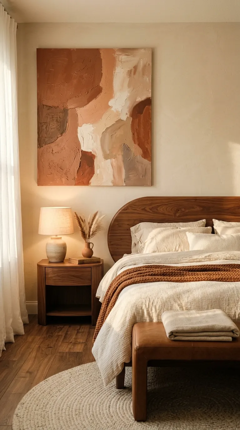 wall art ideas bedroom Warm Terracotta Art