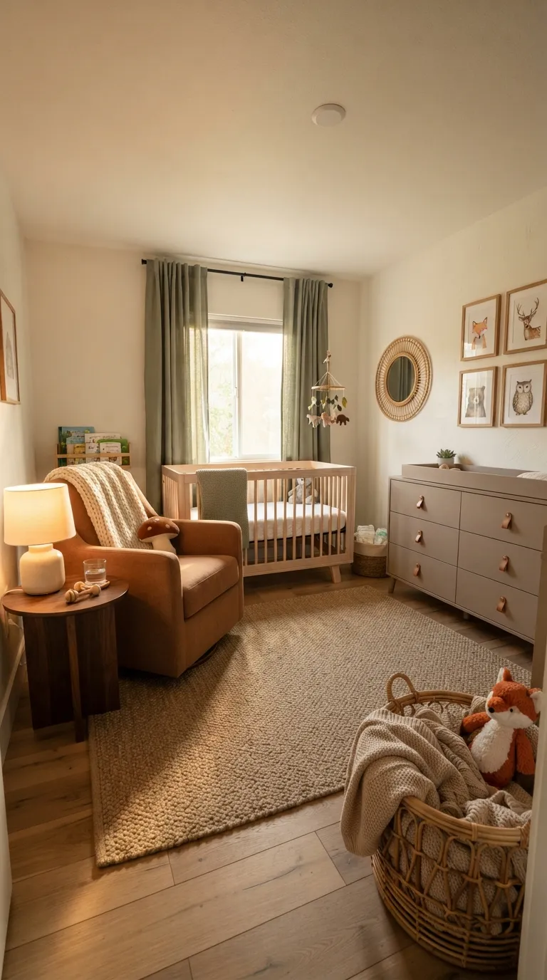 woodland nursery decor ideas Earthy Color Palette