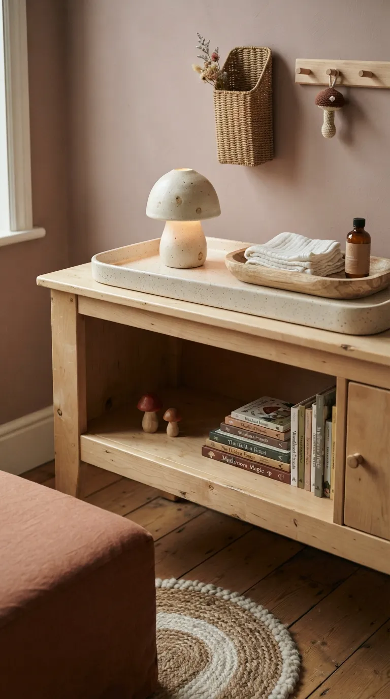 woodland nursery decor ideas Mushroom Accents