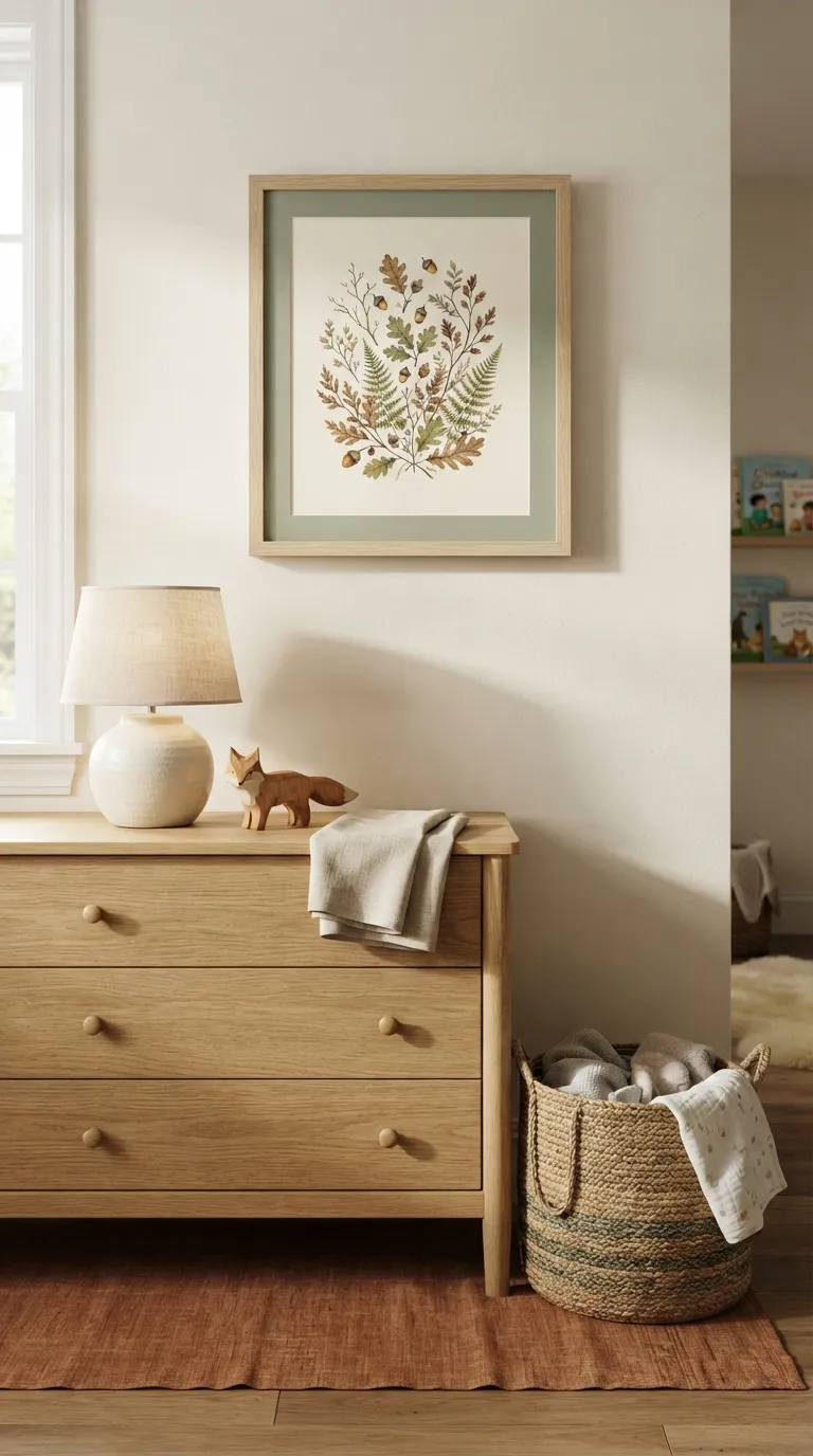 woodland nursery decor ideas Nature-Themed Name Art