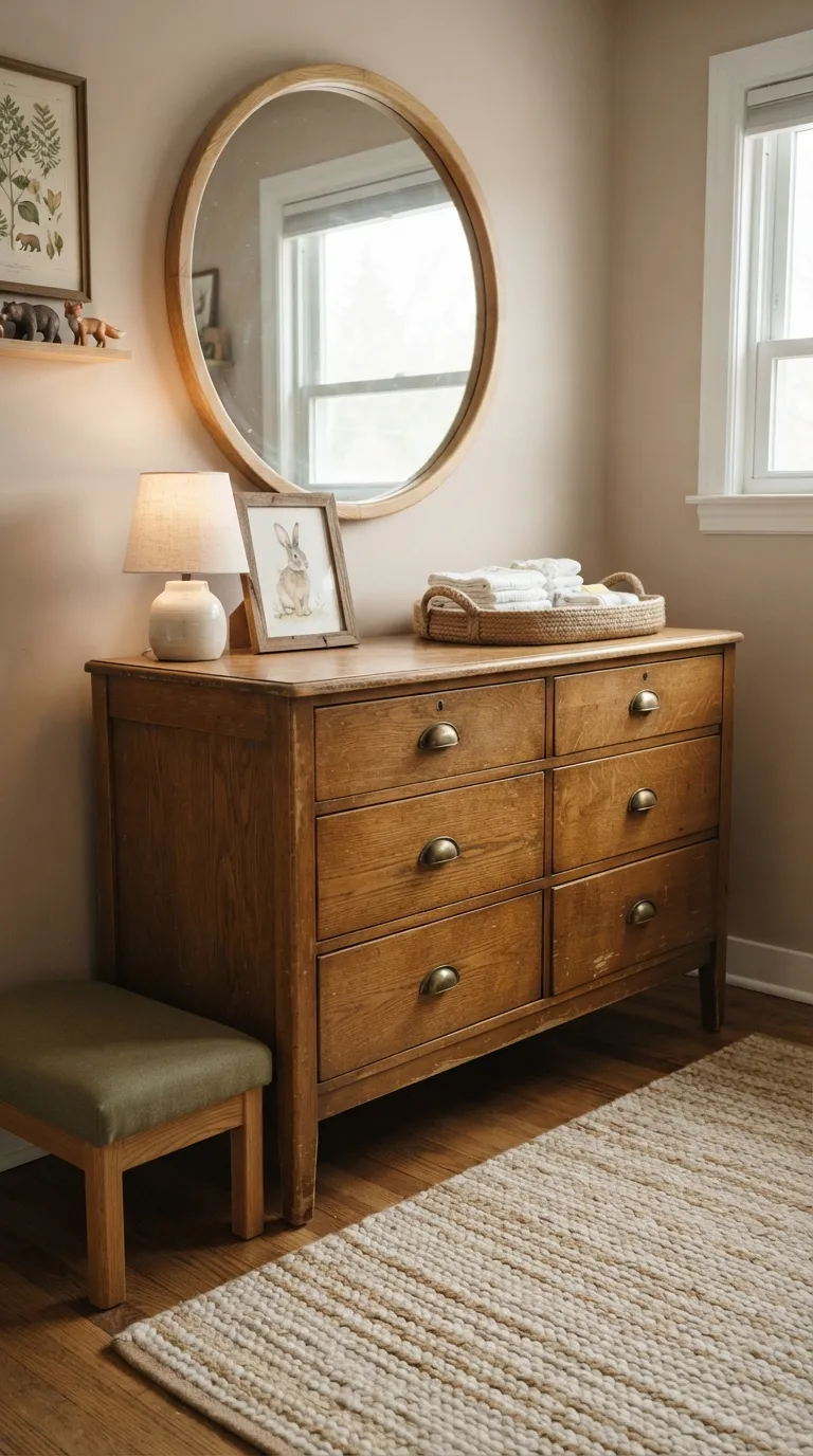 woodland nursery decor ideas Vintage Woodland Dresser