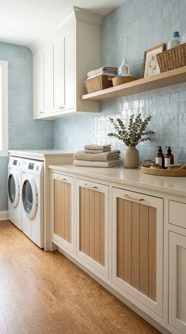 aesthetic laundry room ideas Hidden Hamper Storage