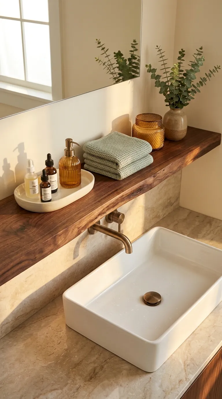 bathroom shelf decor and storage ideas Over Sink Storage Shelf