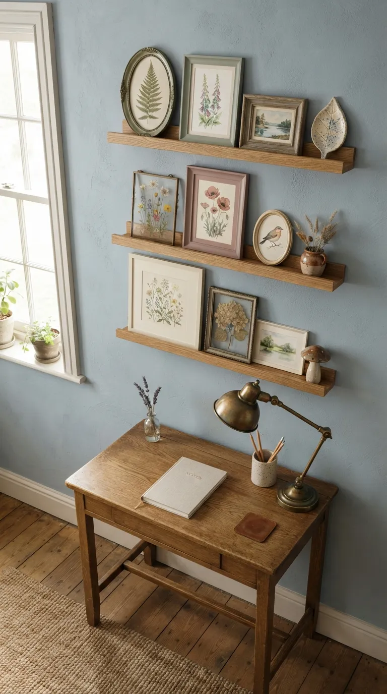 best cottagecore wall decor ideas Cottagecore Art Ledges
