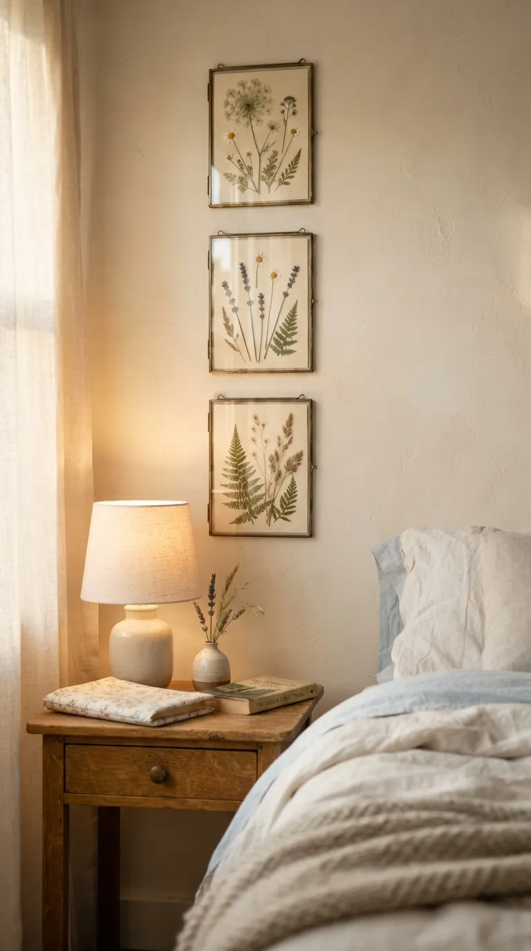 best cottagecore wall decor ideas Pressed Flower Frames