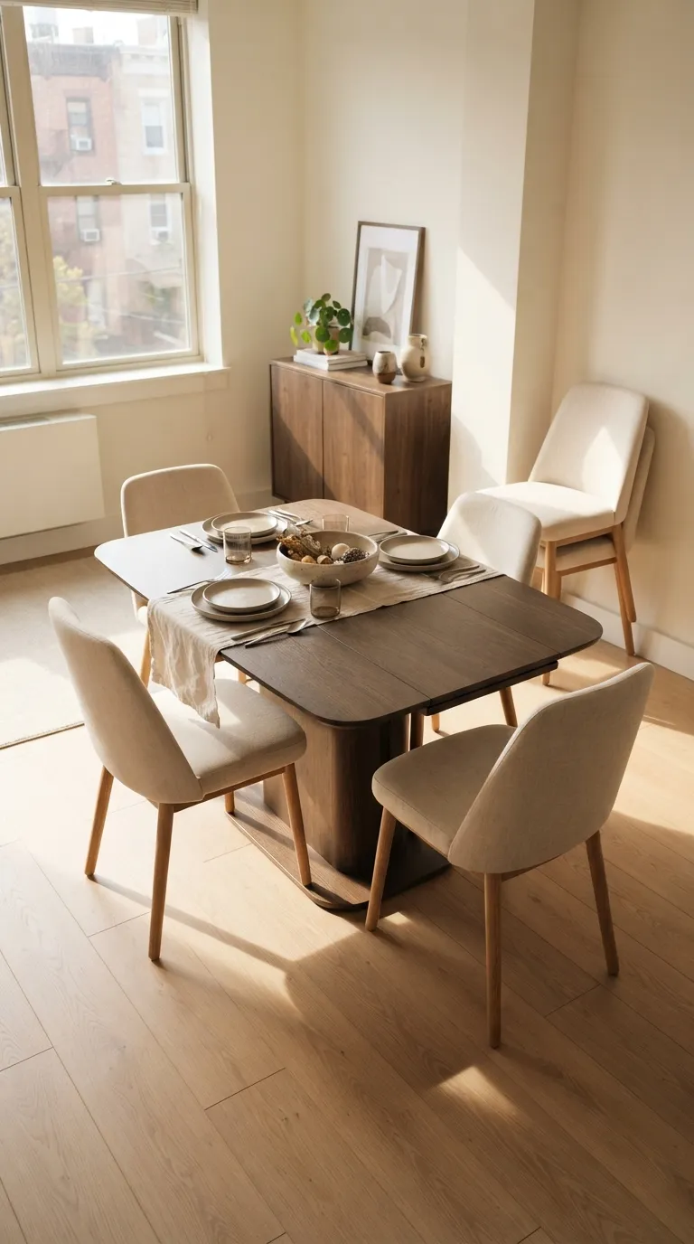 best furniture for small apartments Extendable Dining Table