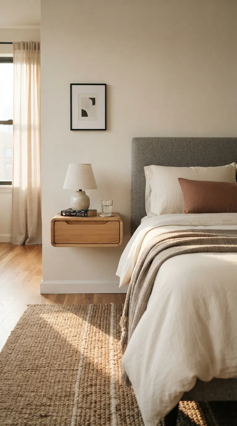 best furniture for small apartments Floating Nightstand