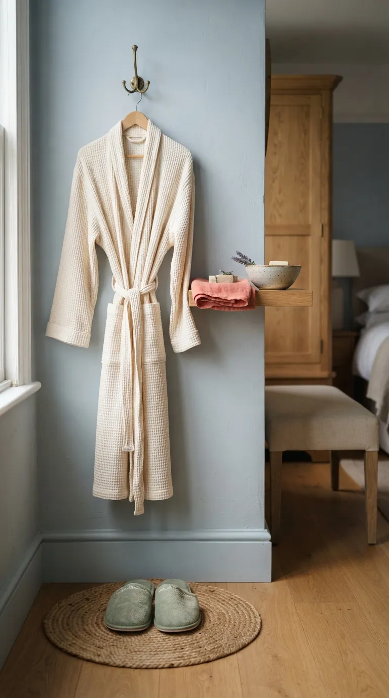 best guest room essentials Robe And Slipper Set