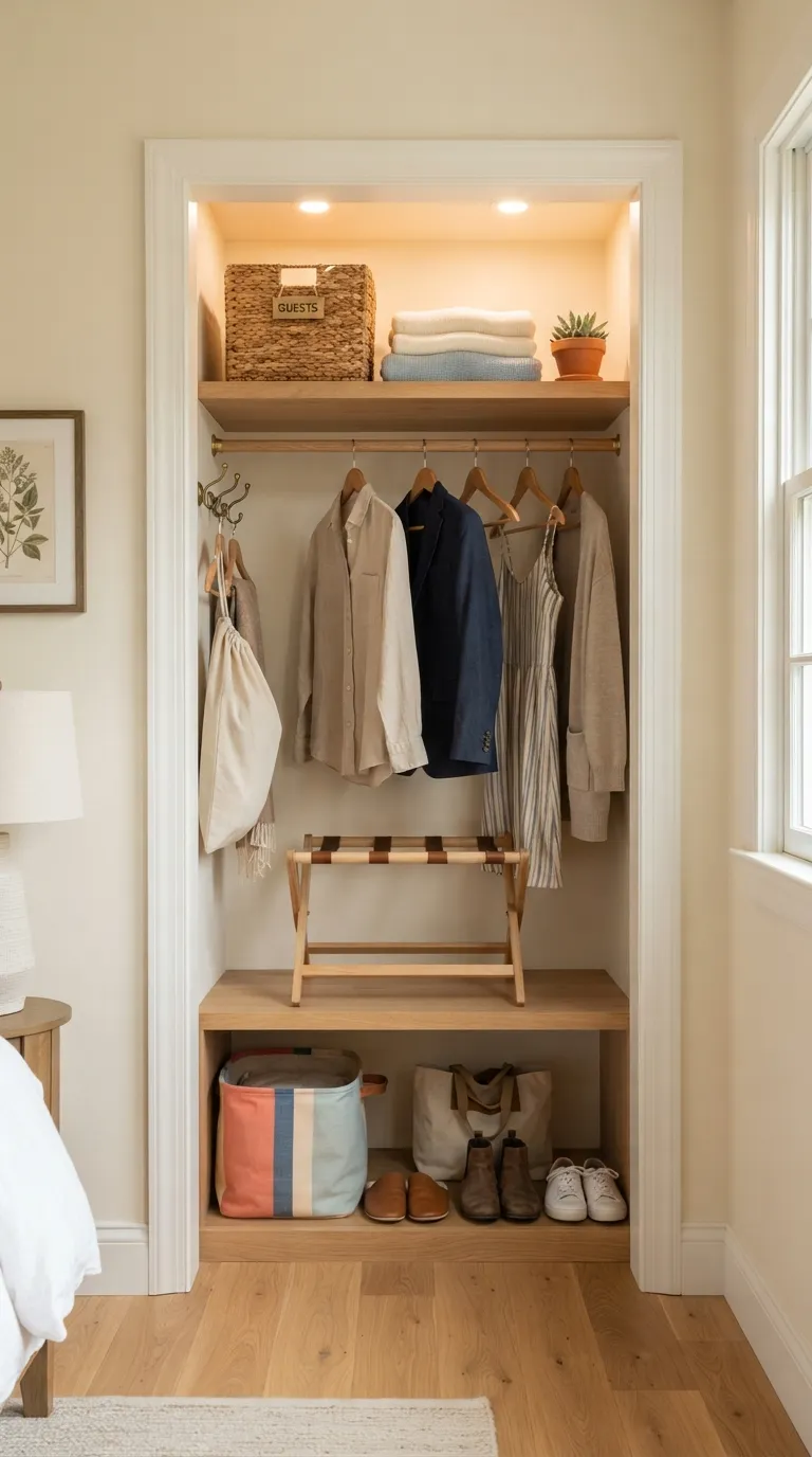 best guest room essentials Useful Closet Storage