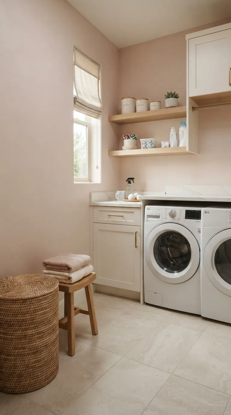 best paint colors for laundry rooms Blush Beige