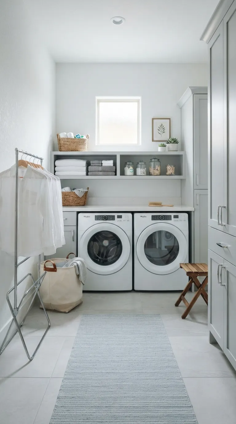 best paint colors for laundry rooms Clean Cool White