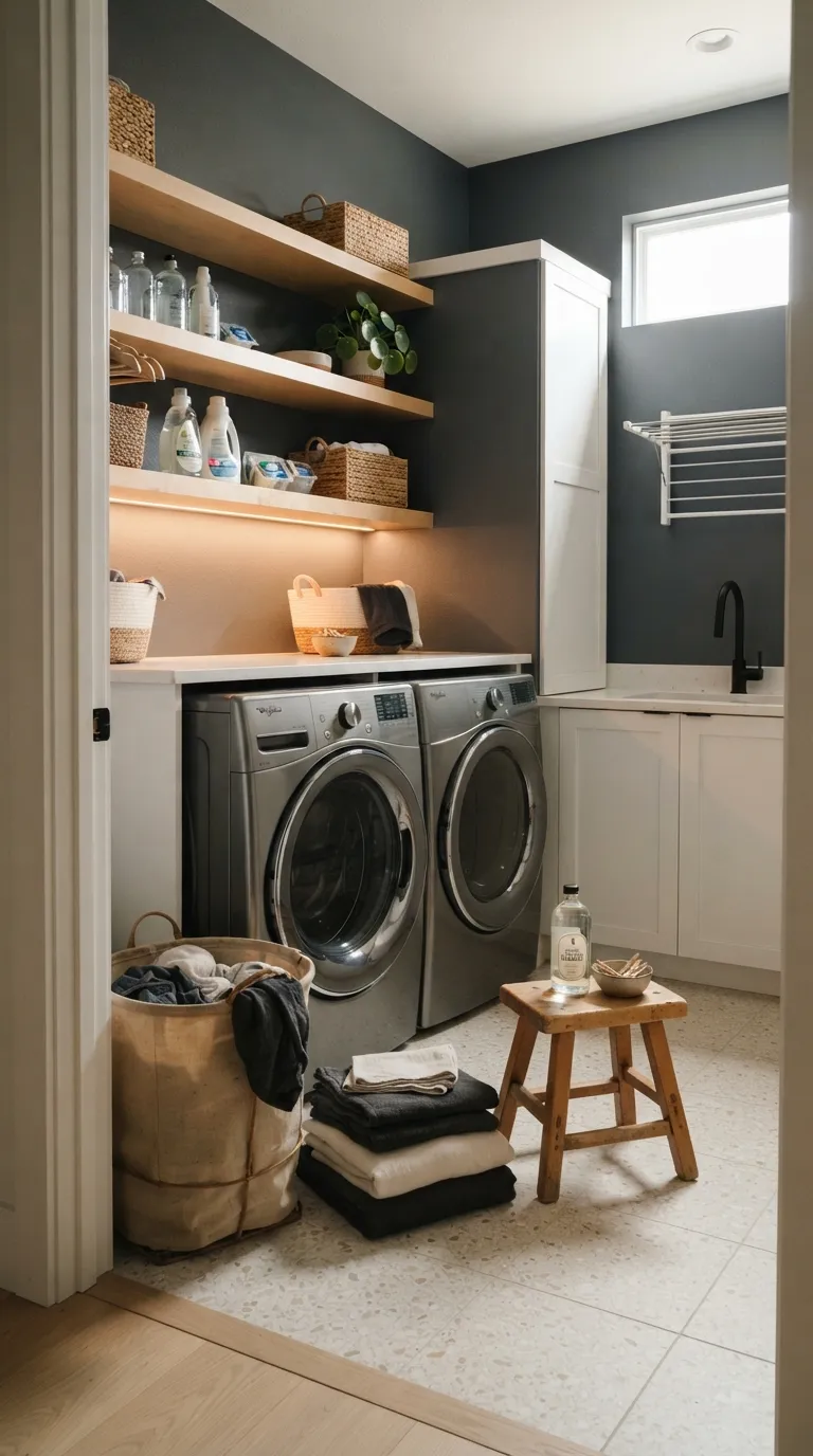 best paint colors for laundry rooms Soft Charcoal