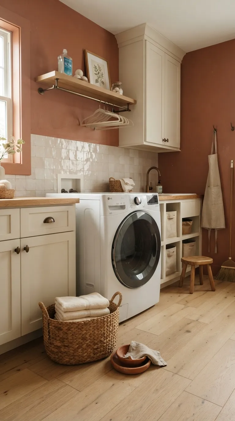 best paint colors for laundry rooms Soft Terracotta