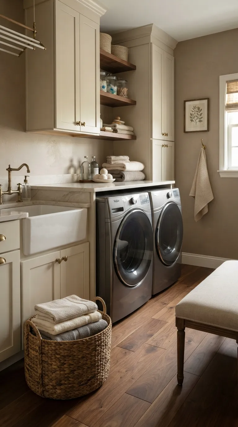 best paint colors for laundry rooms Warm Taupe