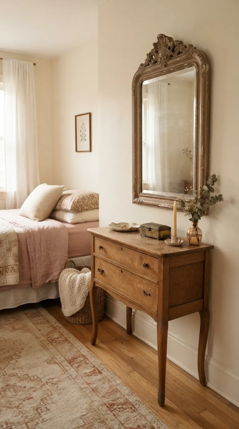 best thrifted vintage home decor ideas Antique Wall Mirror