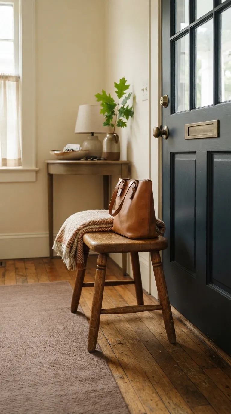 best thrifted vintage home decor ideas Antique Wooden Stool