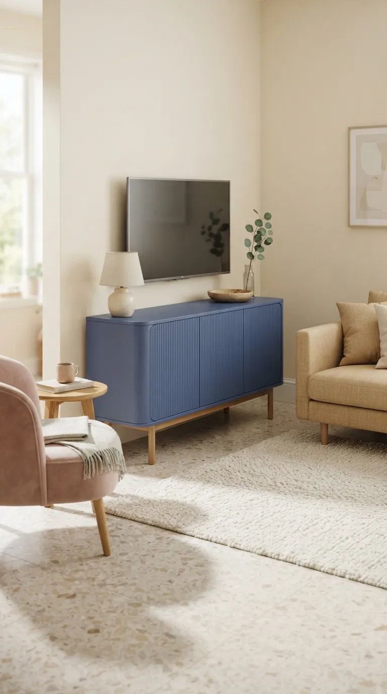 best tv stand ideas for apartments Colorful Painted Stand