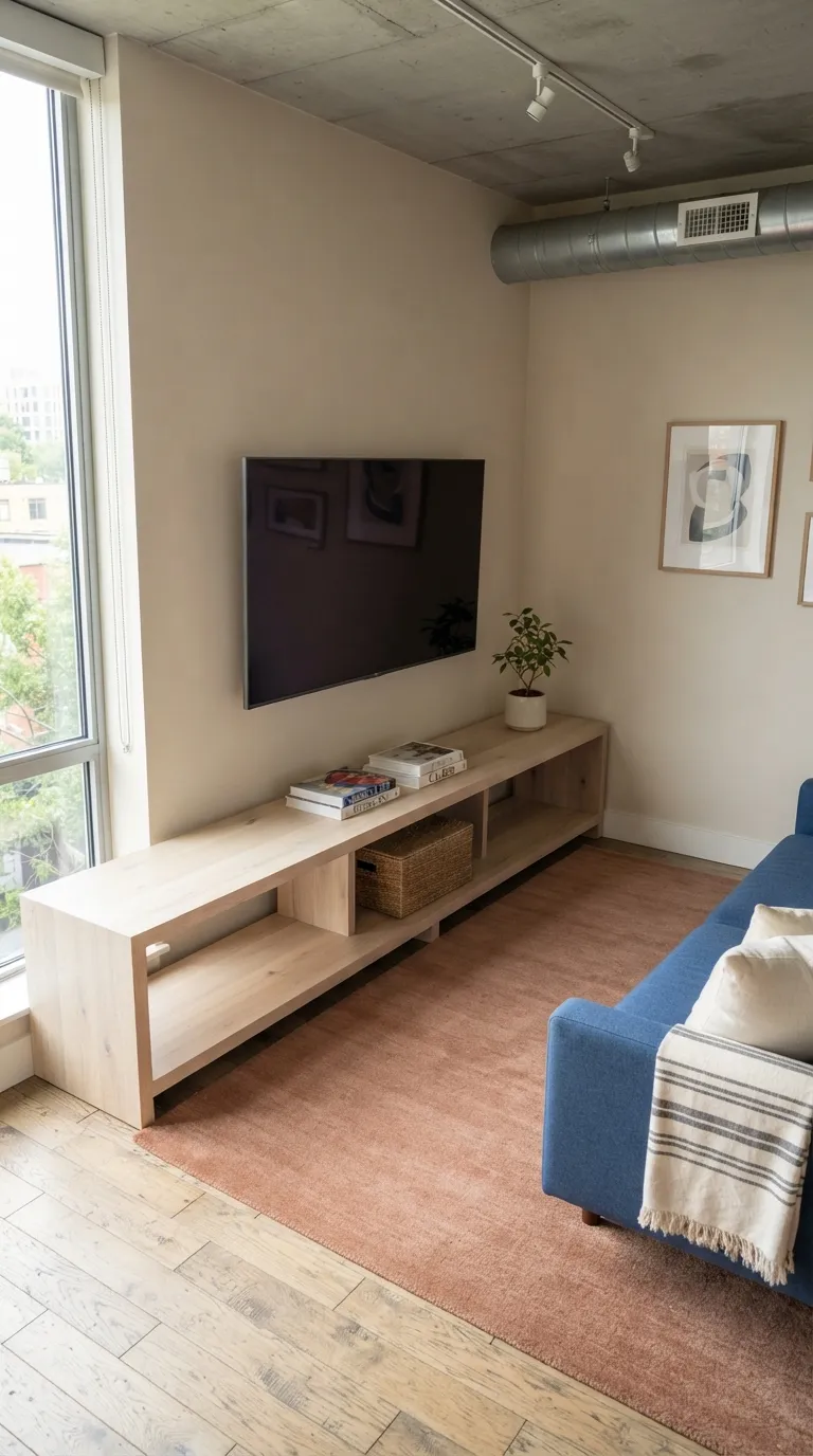 best tv stand ideas for apartments Long Bench Console