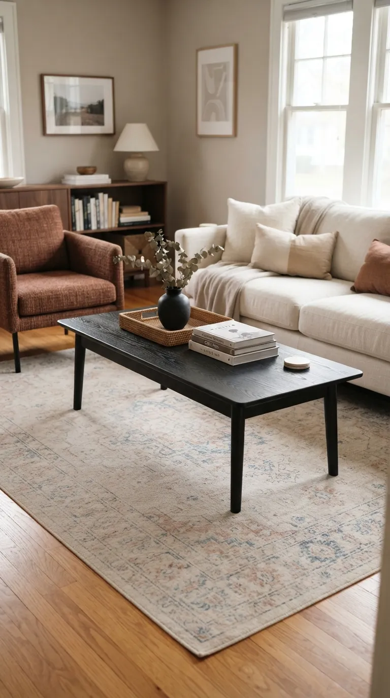 black modern coffee table living room ideas Choose Black Wood