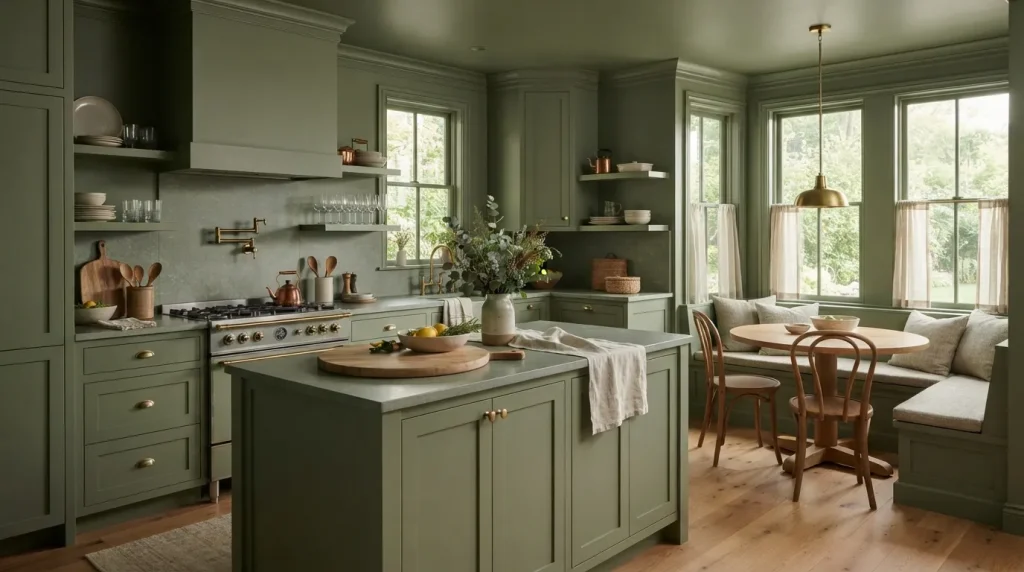Color Drenching Kitchen