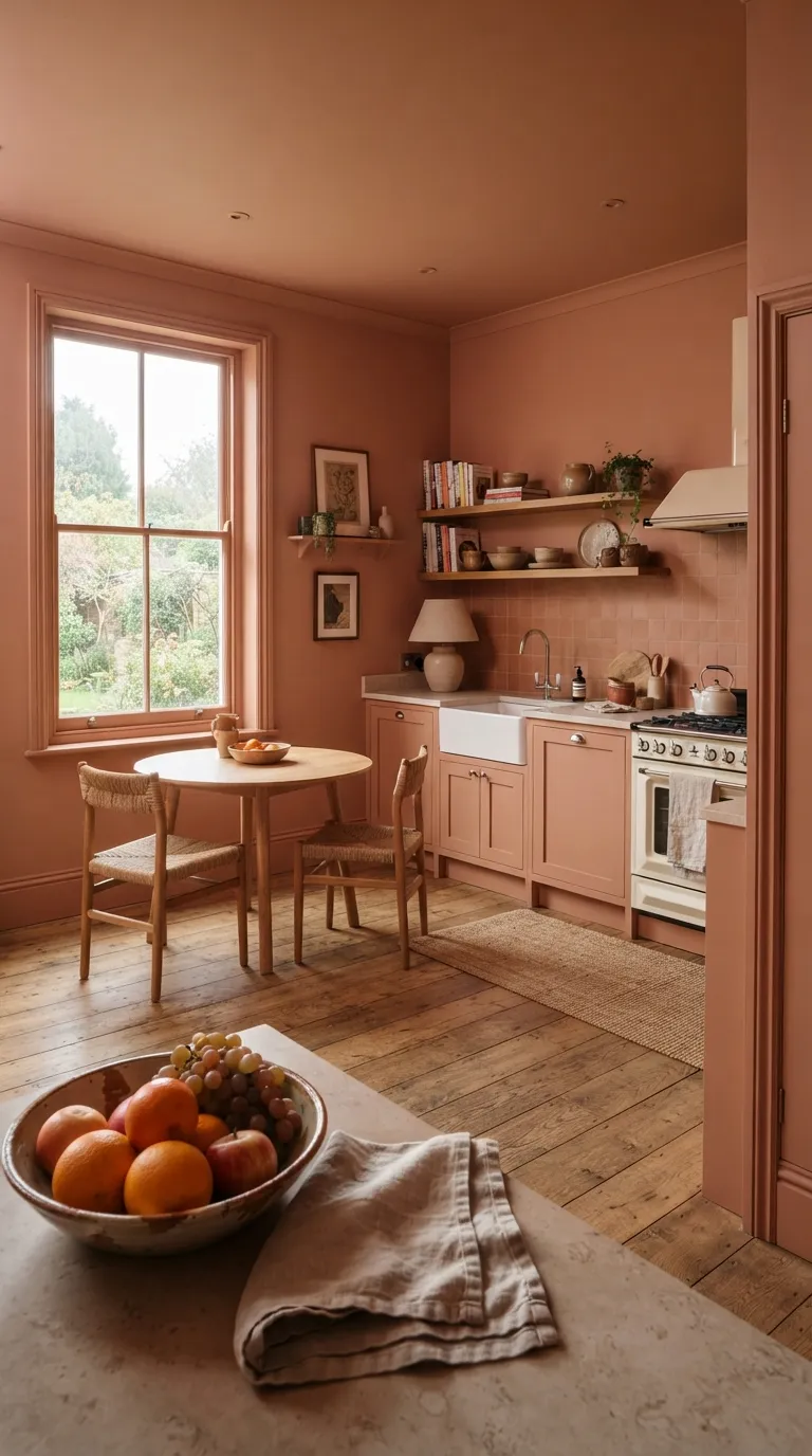 Color Drenching Kitchen Paint the Walls and Trim Together