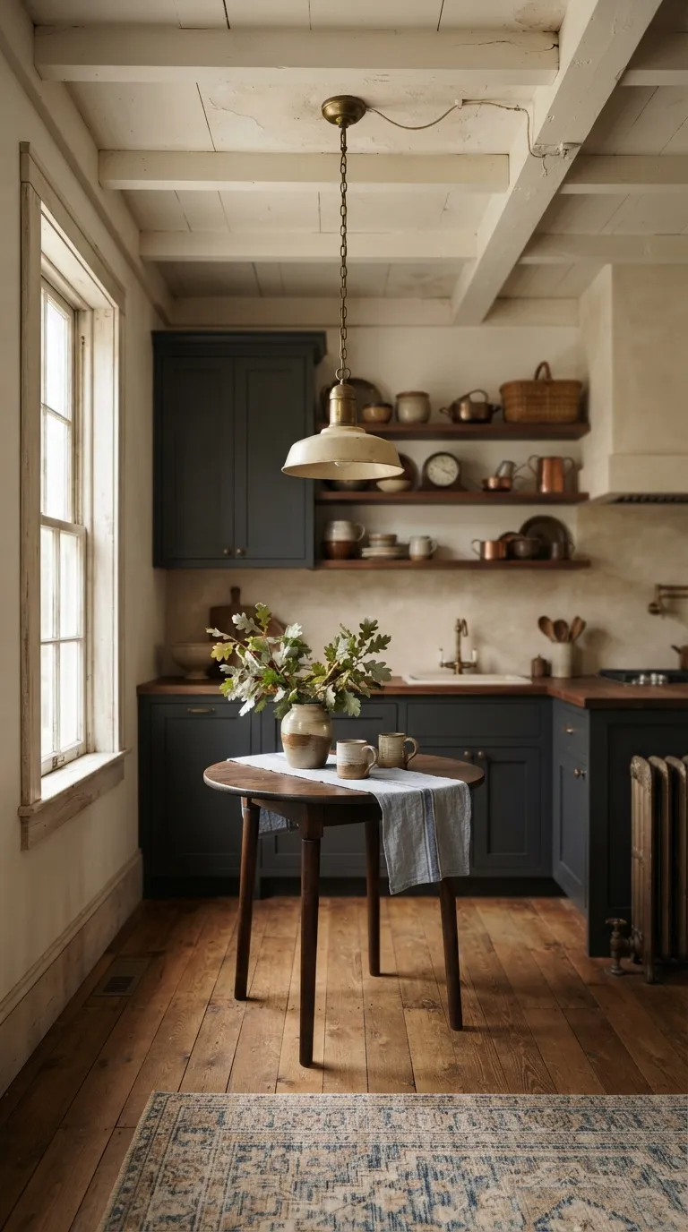 Dark Cottagecore Kitchen Vintage Pendant Lighting