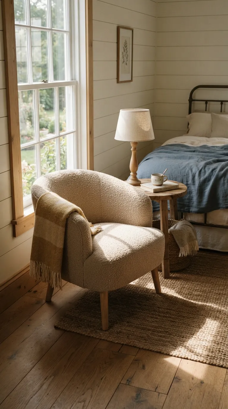 farmhouse guest room decorating ideas Cozy Reading Chair