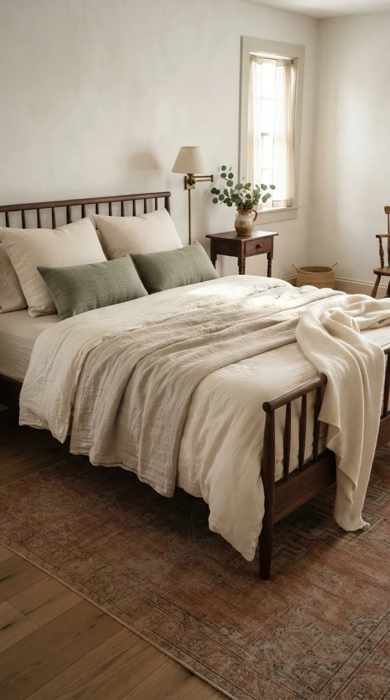 farmhouse guest room decorating ideas Linen Bedding
