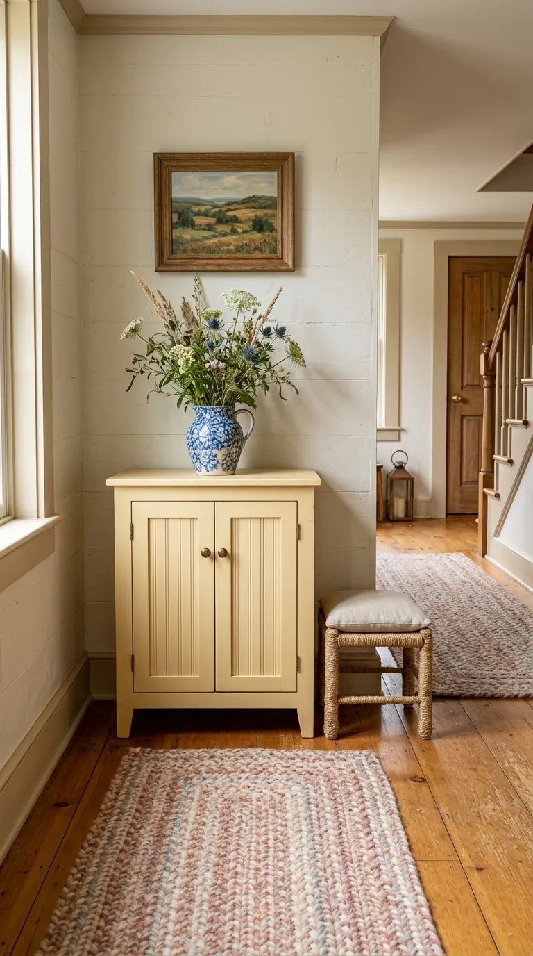 farmhouse hallway decor ideas Cozy Cottage Details