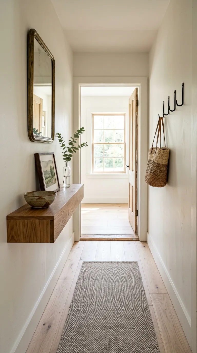 farmhouse hallway decor ideas Narrow Hallway Solutions