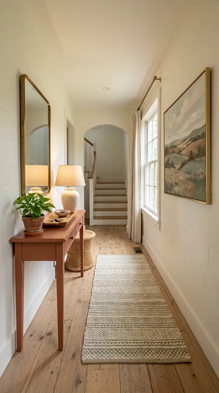 farmhouse hallway decor ideas Warm Farmhouse Colors