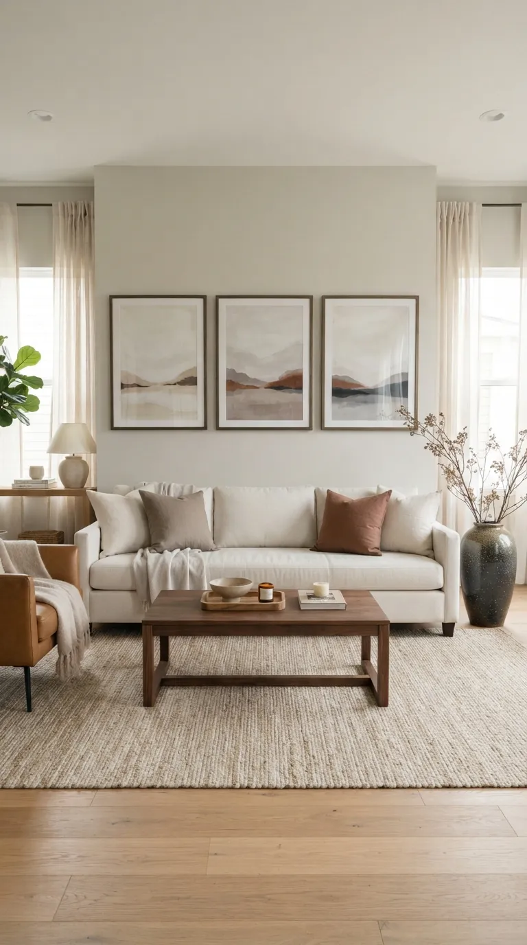 free printable wall art living room Make a Symmetrical Trio