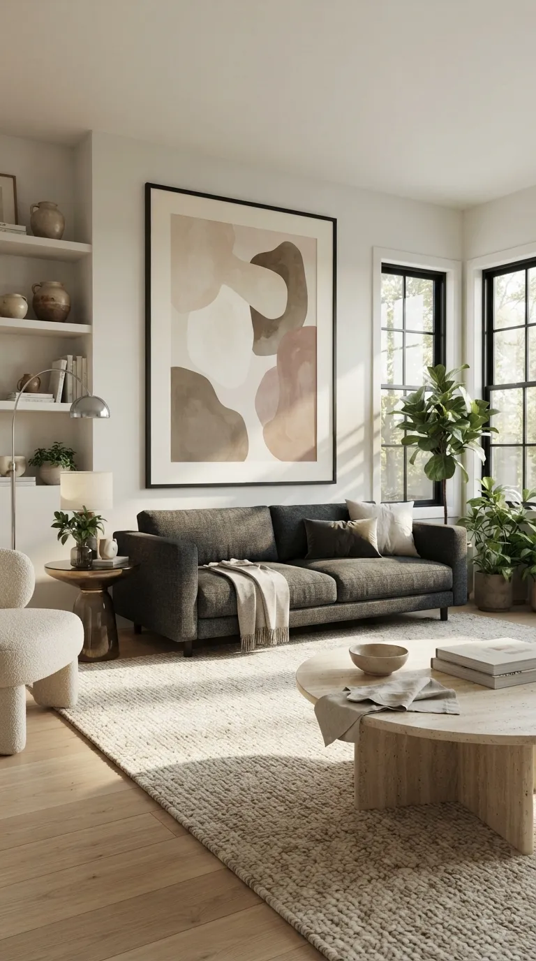 free printable wall art living room Try Oversized Abstract Art