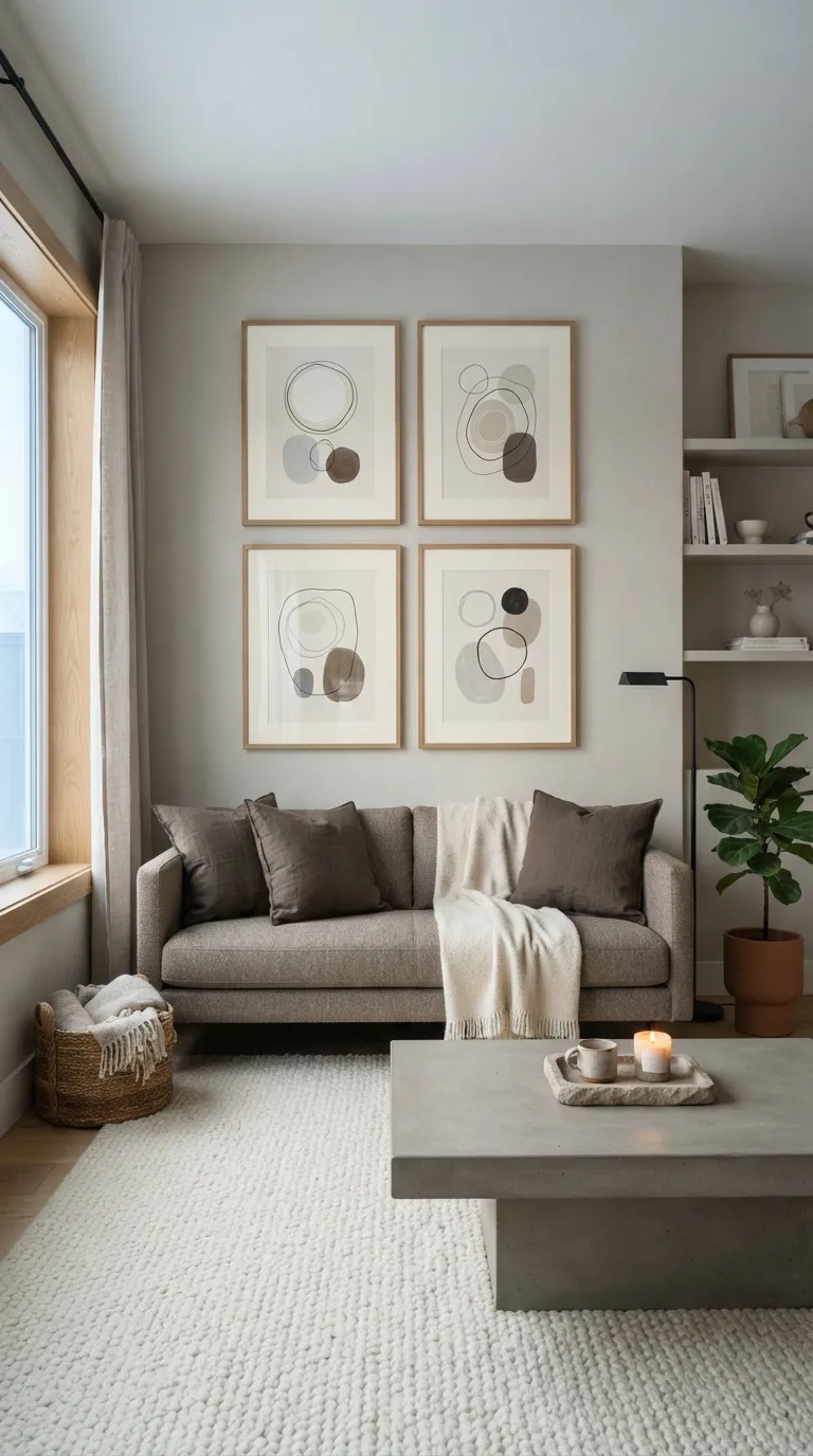 free printable wall art living room Use a Minimal Grid