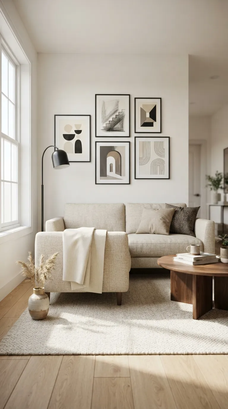 free printable wall art living room Use Black Gallery Frames